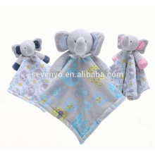 2018 popular personalizado Carter&#39;s Elephant Cuddle Baby Snuggle Blanky Blanket linda toalla de bebé, suave y cómodo,